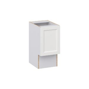 Magnolia Painted Bright White Recessed Assembled 15 in. W x 30 in. H x 21 in. D Accessible ADA Vanity Base Cabinet