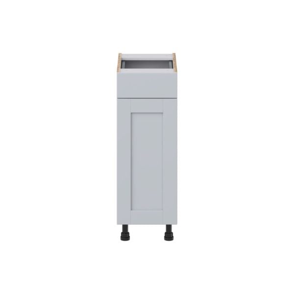 Sea Holly Light Gray Shaker Assembled 12 in. W x 34.5 in. H x 21 in.D Vanity Base Cabinet with 1 Drawer