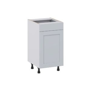 Sea Holly Light Gray Shaker Assembled 18 in. W x 34.5 in. H x 21 in. D Vanity Base Cabinet with 1 Drawer