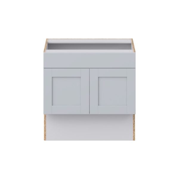 Sea Holly Light Gray Shaker Assembled 30 in. W x 30 in. H x 21 in. D Accessible ADA Vanity Base with False Front Cabinet