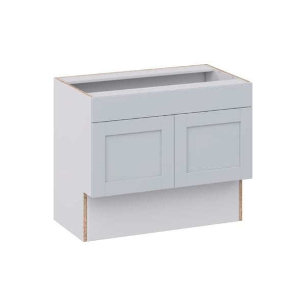 Sea Holly Light Gray Shaker Assembled 36 in. W x 30 in. H x 21 in. D ADA Vanity Sink Base Cabinet With Removable Front