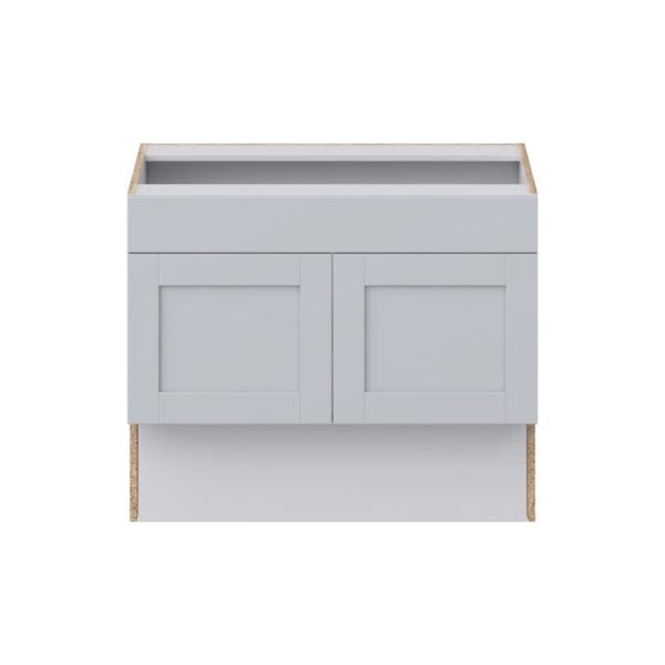 Sea Holly Light Gray Shaker Assembled 36 in. W x 30 in. H x 21 in. D ADA Vanity Sink Base Cabinet With Removable Front