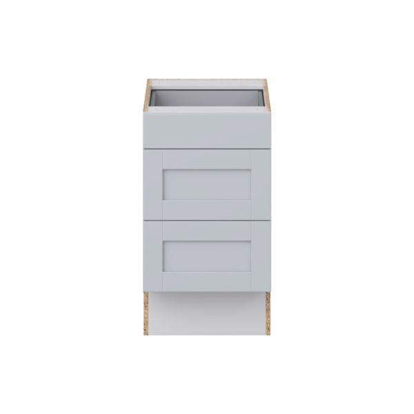 Sea Holly Light Gray Shaker Assembled 18 in. W x 32.5 in. H x24 in. D ADA Drawer Base Cabinet with 3 Drawers