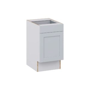 Sea Holly Light Gray Shaker Assembled 18 in. W x 32.5 in. H x 24 in. D Accessible ADA Base Cabinet with 1 Drawer