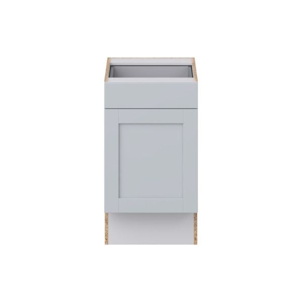 Sea Holly Light Gray Shaker Assembled 18 in. W x 32.5 in. H x 24 in. D Accessible ADA Base Cabinet with 1 Drawer