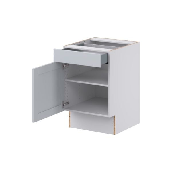 Sea Holly Light Gray Shaker Assembled 21 in. W x 32.5 in. H x 24 in. D Accessible ADA Base Cabinet with 1 Drawer