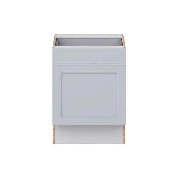 Sea Holly Light Gray Shaker Assembled 24 in. W x 32.5 in. H x 24 in. D Accessible ADA Base Cabinet with 1 Drawer