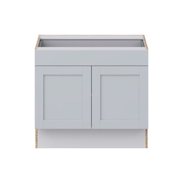 Sea Holly Light Gray Shaker Assembled 36 in. W x 32.5 in. H x 24 in. D Accessible ADA Base Cabinet with 1 Drawer