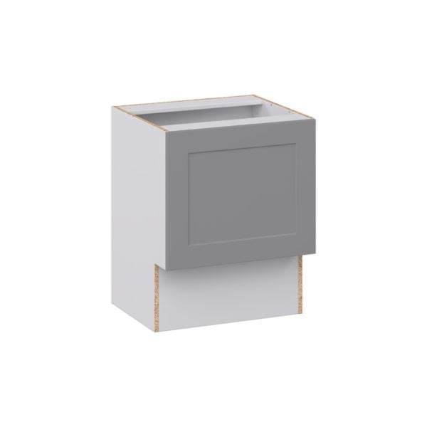 Willow Painted Slate Gray Shaker Assembled 24 in. W x 30 in. H x 21 in. D Accessible ADA Vanity Base Cabinet