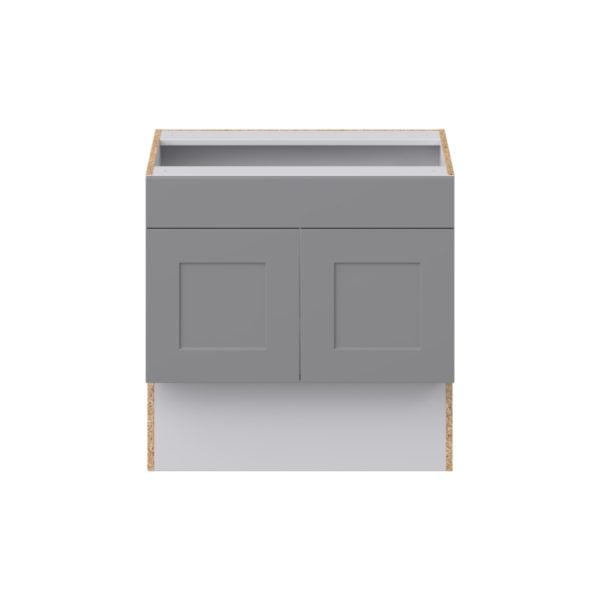 Willow Painted Slate Gray Shaker Assembled 30 in. W x 30 in. H x 21 in. D Accessible ADA Vanity Base with False Front Cabinet