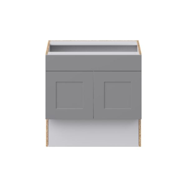 Willow Painted Slate Gray Shaker Assembled 30 in. W x 30 in. H x 21 in. D ADA Vanity Sink Base Cabinet With Removable Front