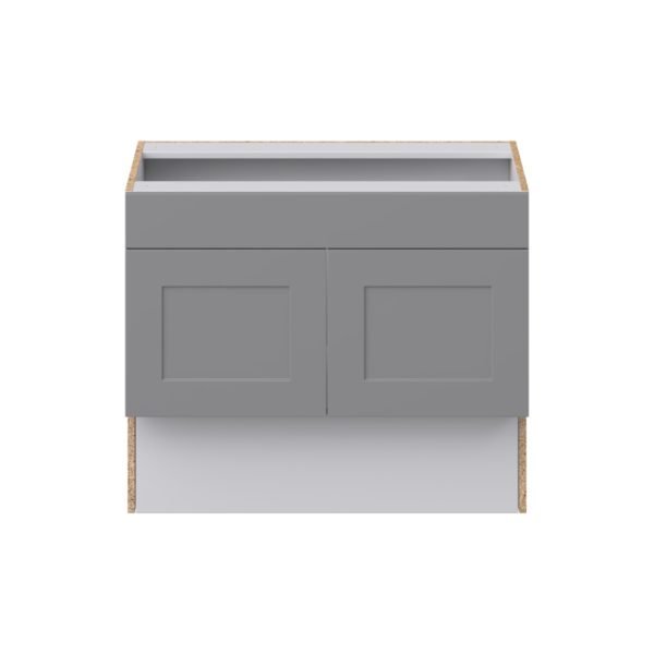 Willow Painted Slate Gray Shaker Assembled 36 in. W x 30 in. H x 21 in. D ADA Vanity Sink Base Cabinet With Removable Front