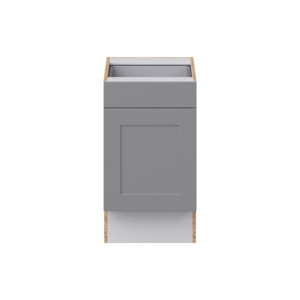 Willow Painted Slate Gray Shaker Assembled 18 in. W x 32.5 in. H x 24 in. D Accessible ADA Base Cabinet with 1 Drawer