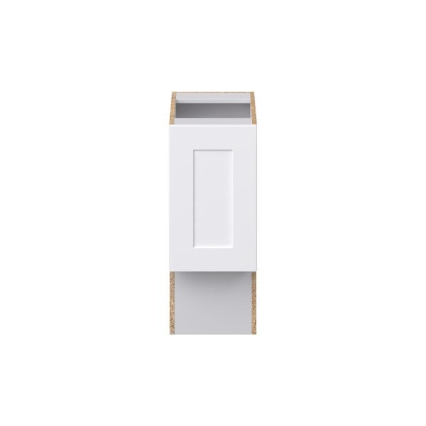 Jasmine Painted Warm White Shaker Assembled 12 in. W x 30 in. H x 21 in. D Accessible ADA Vanity Base Cabinet