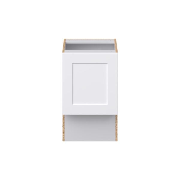 Jasmine Painted Warm White Shaker Assembled 18 in. W x 30 in. H x 21 in. D Accessible ADA Vanity Base Cabinet