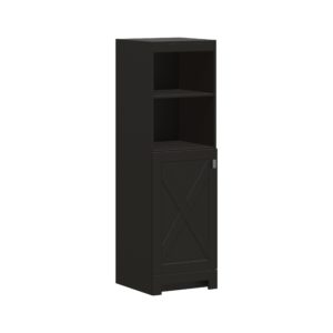 Acacia 18"W x 17-7/8"D x 60"H Cocoa Brown Linen Cabinet