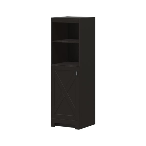 Acacia 18"W x 17-7/8"D x 60"H Cocoa Brown Linen Cabinet