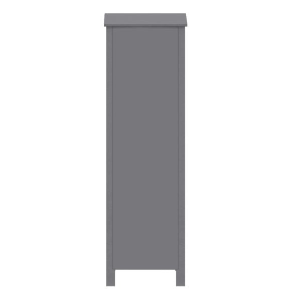 Angelica 19"W x 18-9/16"D x 60"H Gray Linen Cabinet