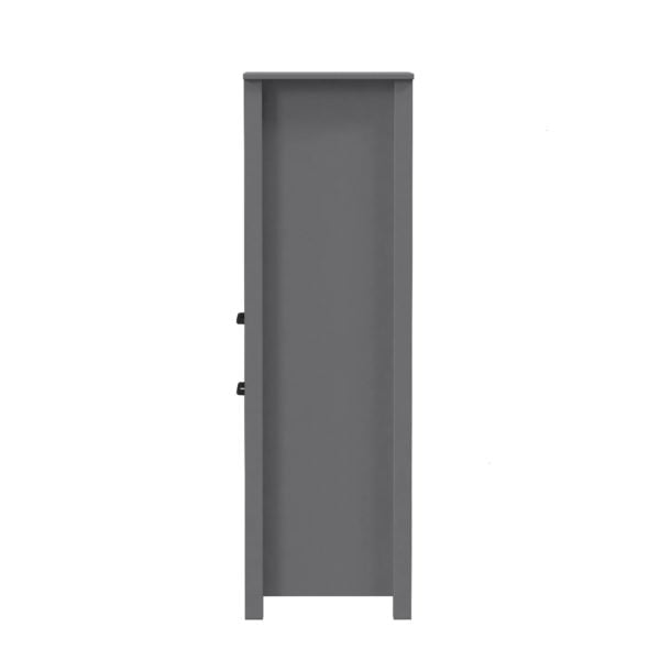 Angelica 19"W x 18-9/16"D x 60"H Gray Linen Cabinet