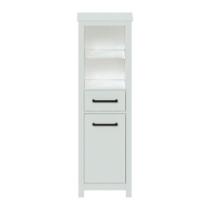 Angelica 19"W x 18-9/16"D x 60"H Vanilla Linen Cabinet