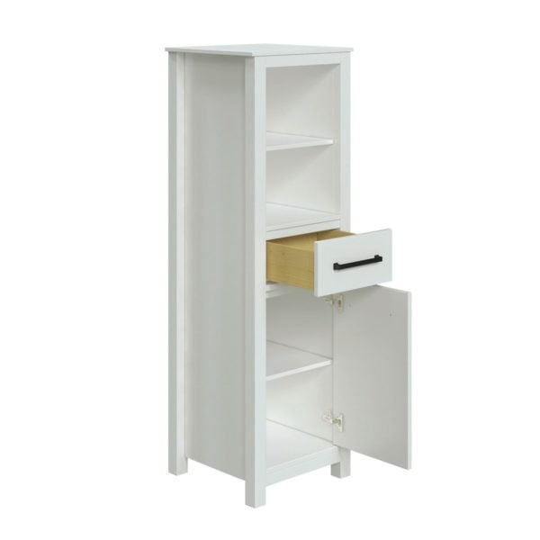 Angelica 19"W x 18-9/16"D x 60"H Vanilla Linen Cabinet