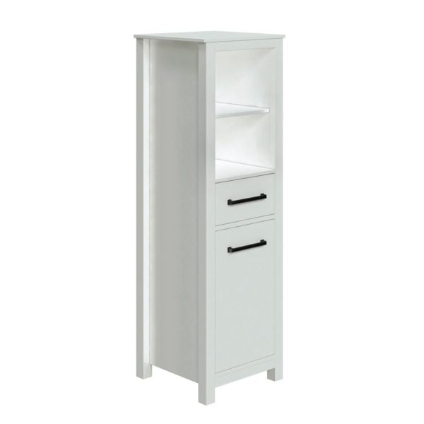 Angelica 19"W x 18-9/16"D x 60"H Vanilla Linen Cabinet