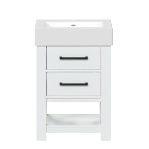 Angelica 22-1/4"W x 17-1/2"D Vanilla Bathroom Vanity Cabinet