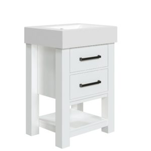 Angelica 22-1/4"W x 17-1/2"D Vanilla Bathroom Vanity Cabinet