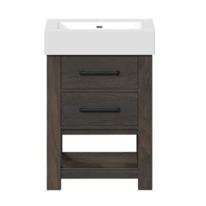 Angelica 22-1/4"W x 17-1/2"D Fossil Bathroom Vanity Cabinet