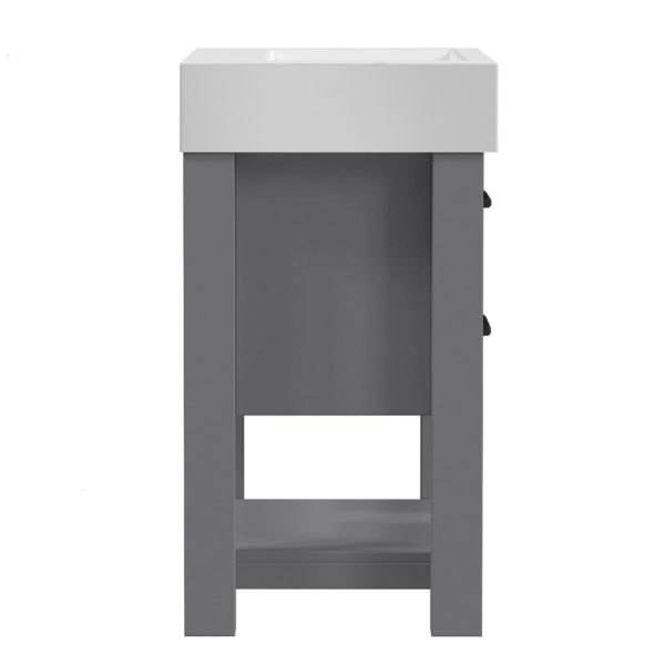 Angelica 30-1/4"W x 17-1/2"D Gray Bathroom Vanity Cabinet