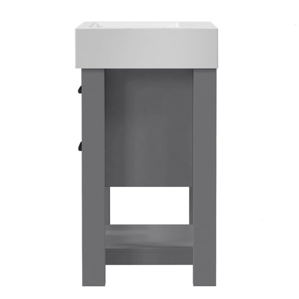 Angelica 30-1/4"W x 17-1/2"D Gray Bathroom Vanity Cabinet