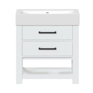 Angelica 30-1/4"W x 17-1/2"D Vanilla Bathroom Vanity Cabinet