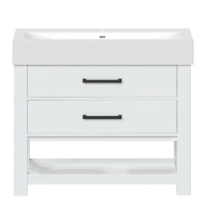 Angelica 38-1/4"W x 17-1/2"D Vanilla Bathroom Vanity Cabinet