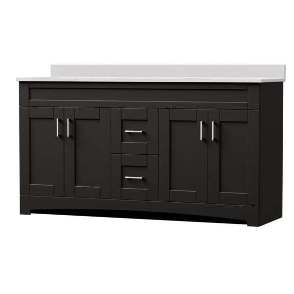 Barletta 60"W x 21-3/4"D x 32"H Deep Brown Bathroom Vanity Cabinet DB