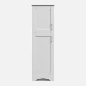 Barletta 18"W x 19-1/8"D x 60"H Cotton White Linen Cabinet