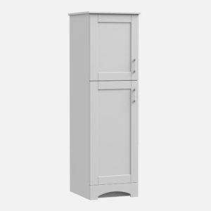 Barletta 18"W x 19-1/8"D x 60"H Cotton White Linen Cabinet