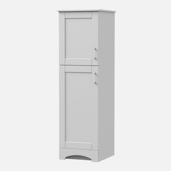 Barletta 18"W x 19-1/8"D x 60"H Cotton White Linen Cabinet