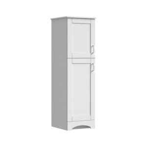 Barletta 18"W x 22-1/16"D x 60"H Cotton White Linen Cabinet