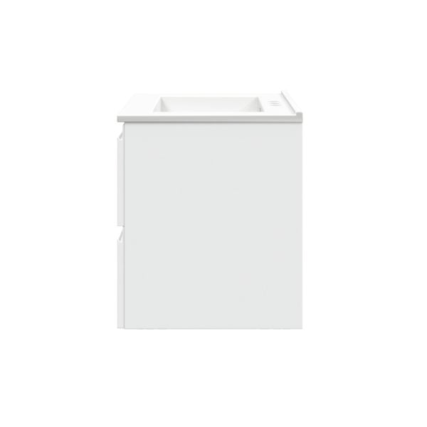 Celsia 24 in. W x 18-1/2 in. D Vanity in White Gloss with Porcelain Vanity Top in White with White Basin