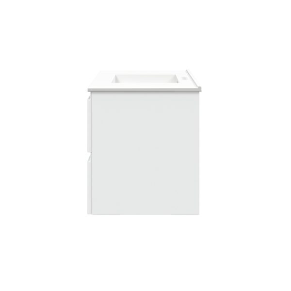 Celsia 30 in. W x 18-1/2 in. D Vanity in White Gloss with Porcelain Vanity Top in White with White Basin