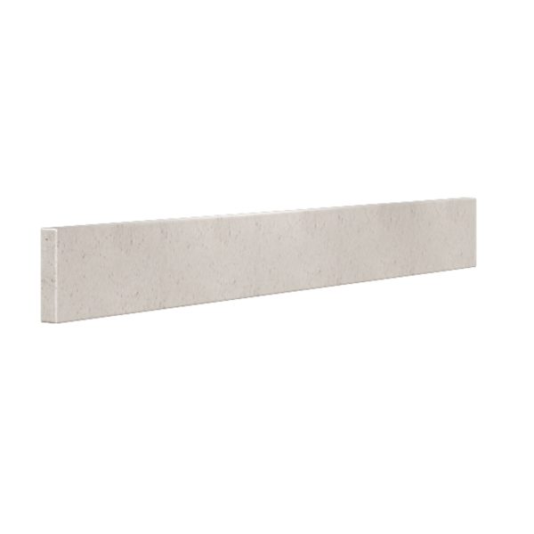 Daisy White 37 in. w x 0.75 in. d x 4 in. h Cultured Marble Backsplash