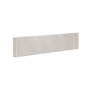 Daisy White 25 in. w x 0.75 in. d x 4 in. h Cultured Marble Backsplash