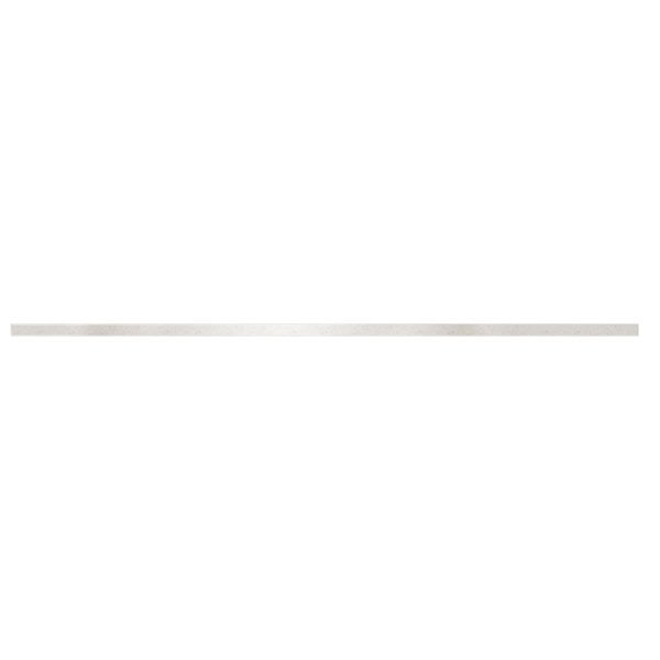 Daisy White 49 in. w x 0.75 in. d x 4 in. h Cultured Marble Backsplash