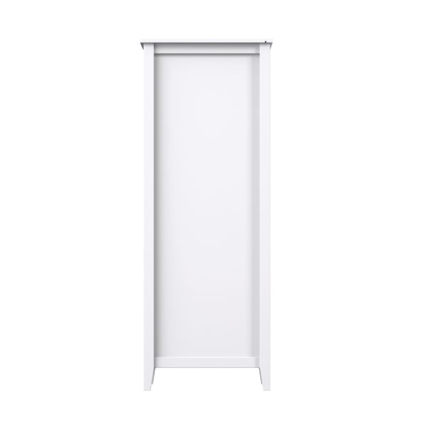 Foxglove 17-1/2"W x 22"D x 60"H Alabaster Linen Cabinet