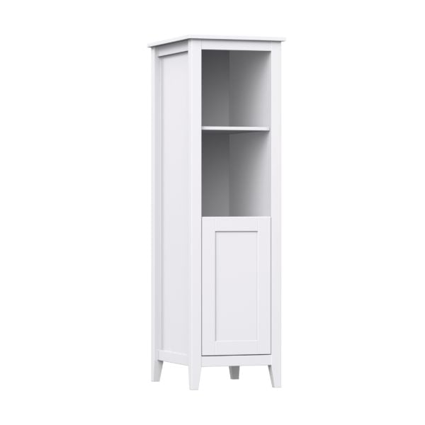 Foxglove 17-1/2"W x 22"D x 60"H Alabaster Linen Cabinet