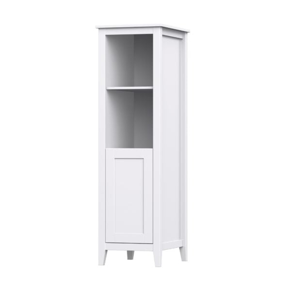 Foxglove 17-1/2"W x 22"D x 60"H Alabaster Linen Cabinet