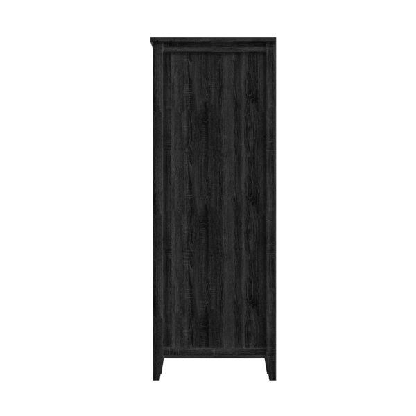 Foxglove 17-1/2"W x 22"D x 60"H Coal Black Linen Cabinet