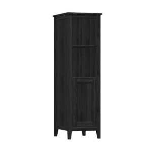 Foxglove 17-1/2"W x 22"D x 60"H Coal Black Linen Cabinet