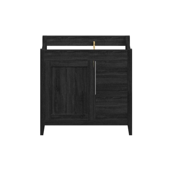 Foxglove 36"W x 21-5/8"D Coal Black Vanity Cabinet