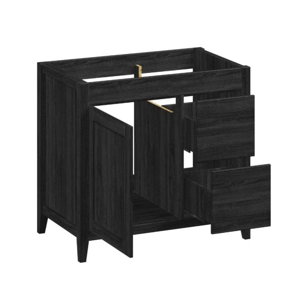 Foxglove 36"W x 21-5/8"D Coal Black Vanity Cabinet